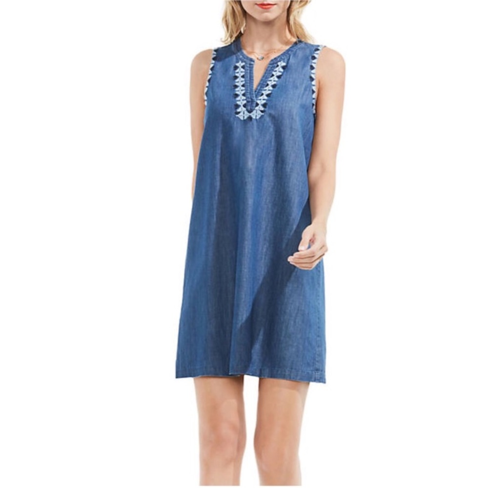 Mud Pie Denim Cro0chet Mini - image 1